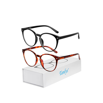 Tanlys 2 Pack Blue Light Blocking Glasses for Computer Eye Strain [Dry Eye & Sour Eye]-5