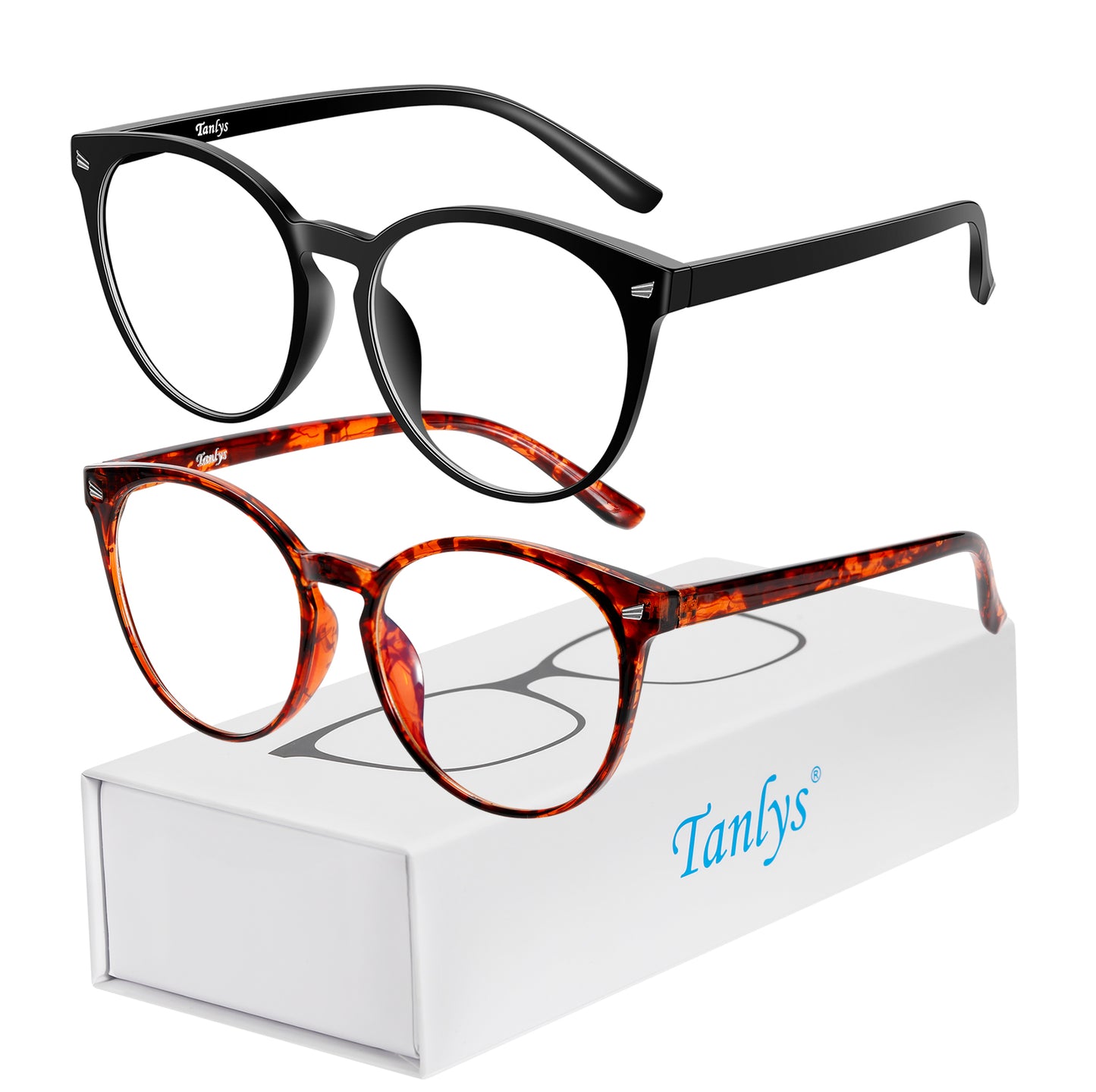 Tanlys 2 Pack Blue Light Blocking Glasses for Computer Eye Strain [Dry Eye & Sour Eye]-5